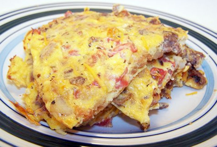 Cheesy Potato Frittata Recipe