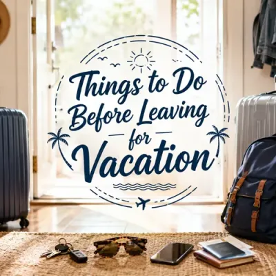 Things to Do Before Leaving for Vacation: The Ultimate Checklist