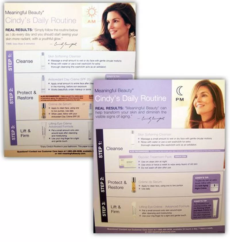 meaningful-beauty-instructions Daily Routine Card