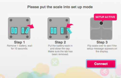 reconnect fitbit scale to wifi