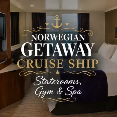 Norwegian Getaway Cruise Ship: Staterooms, Gym & Spa