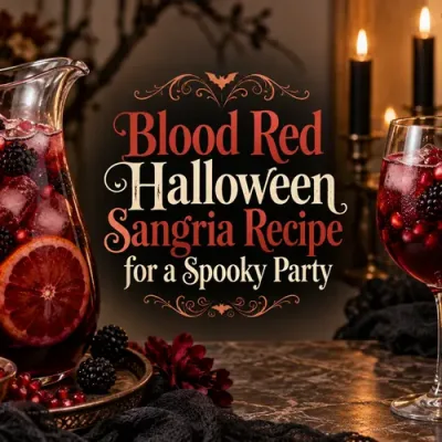 Blood Red Halloween Sangria Recipe for a Spooky Party