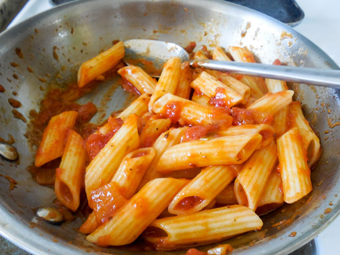 Spicy Marinara Penne Pasta Recipe