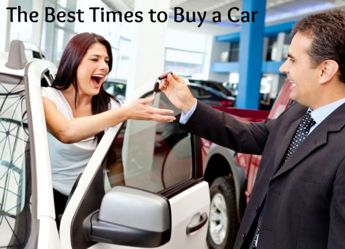 Happy woman buying a new car and salesman handling keys