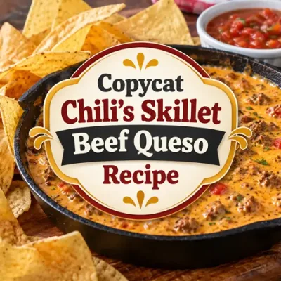 Copycat Chili’s Skillet Beef Queso Recipe