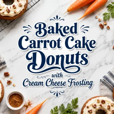 Baked Carrot Cake Donuts with Cream Cheese Frosting