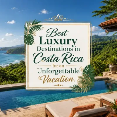 Tropical Costa Rica scenery with the title Best Luxury Destinations in Costa Rica for an Unforgettable Vacation