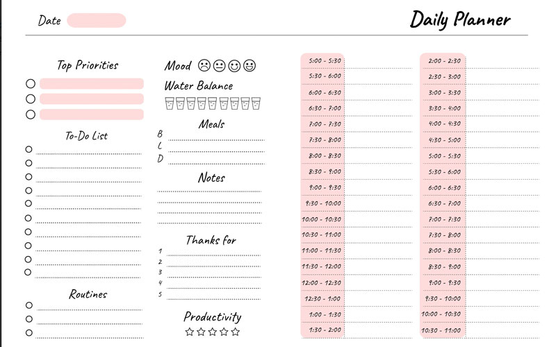 Daily Planner Online