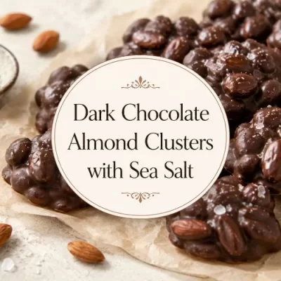 Dark Chocolate Almond Clusters with Sea Salt