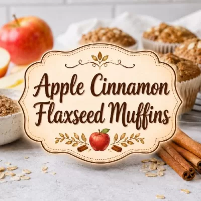 Apple Cinnamon Flaxseed Muffins Recipe