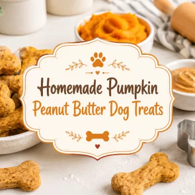 Homemade Pumpkin Peanut Butter Dog Treats