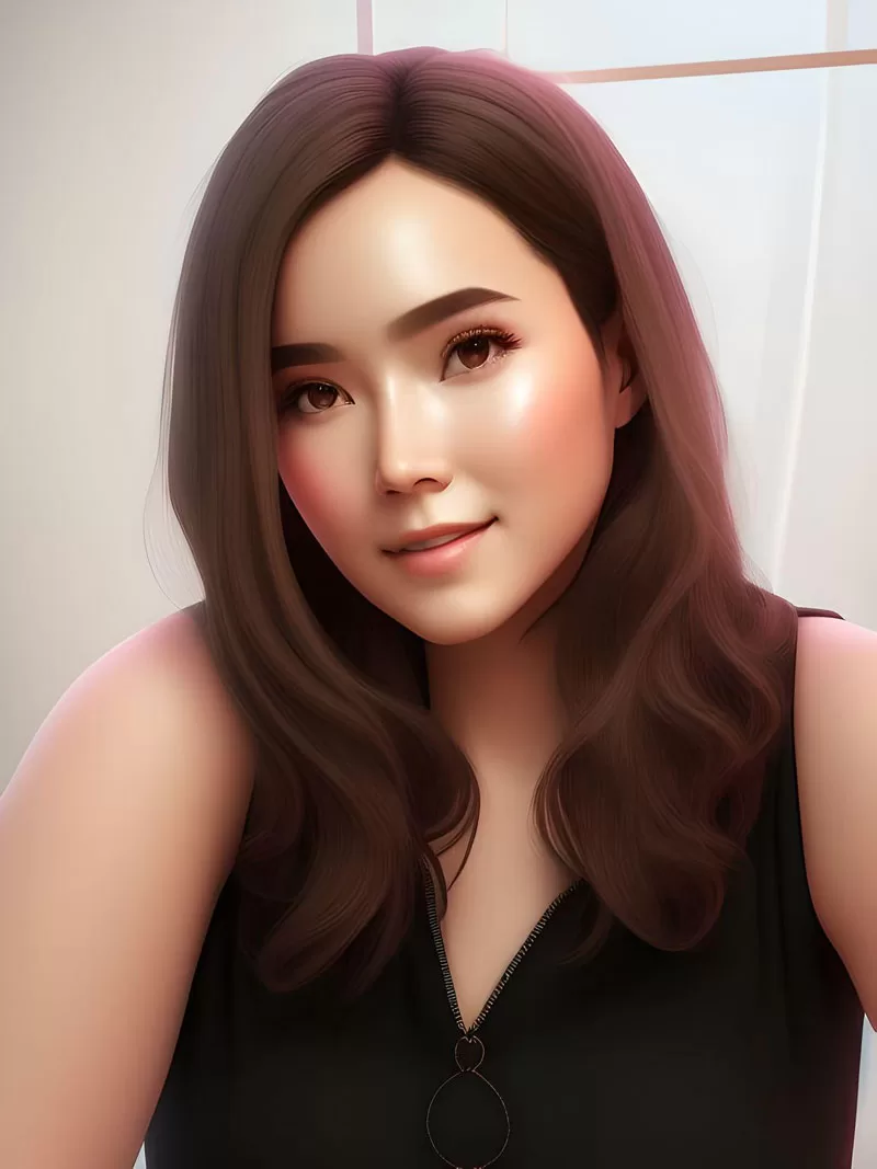3D cartoon-style portrait created from a selfie using an AI image filter