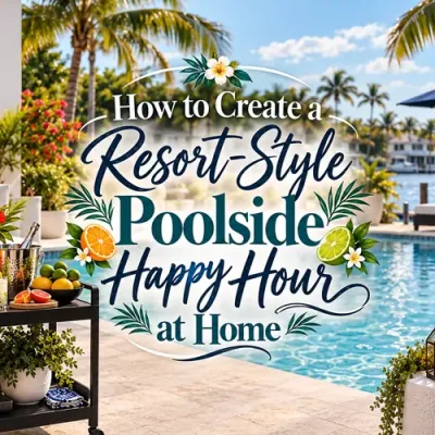 How to Create a Resort-Style Poolside Happy Hour at Home